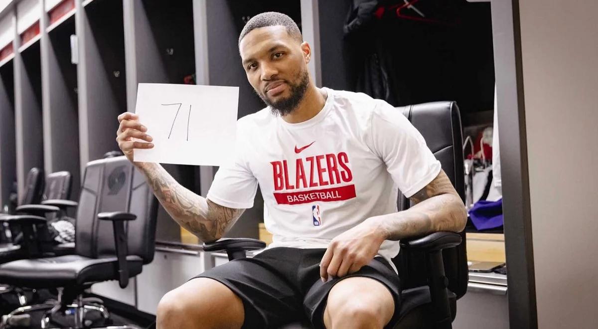 NBA: kapitalny mecz Damiana Lillarda. Rozgrywający Trail Blazers zapisał się na kartach historii