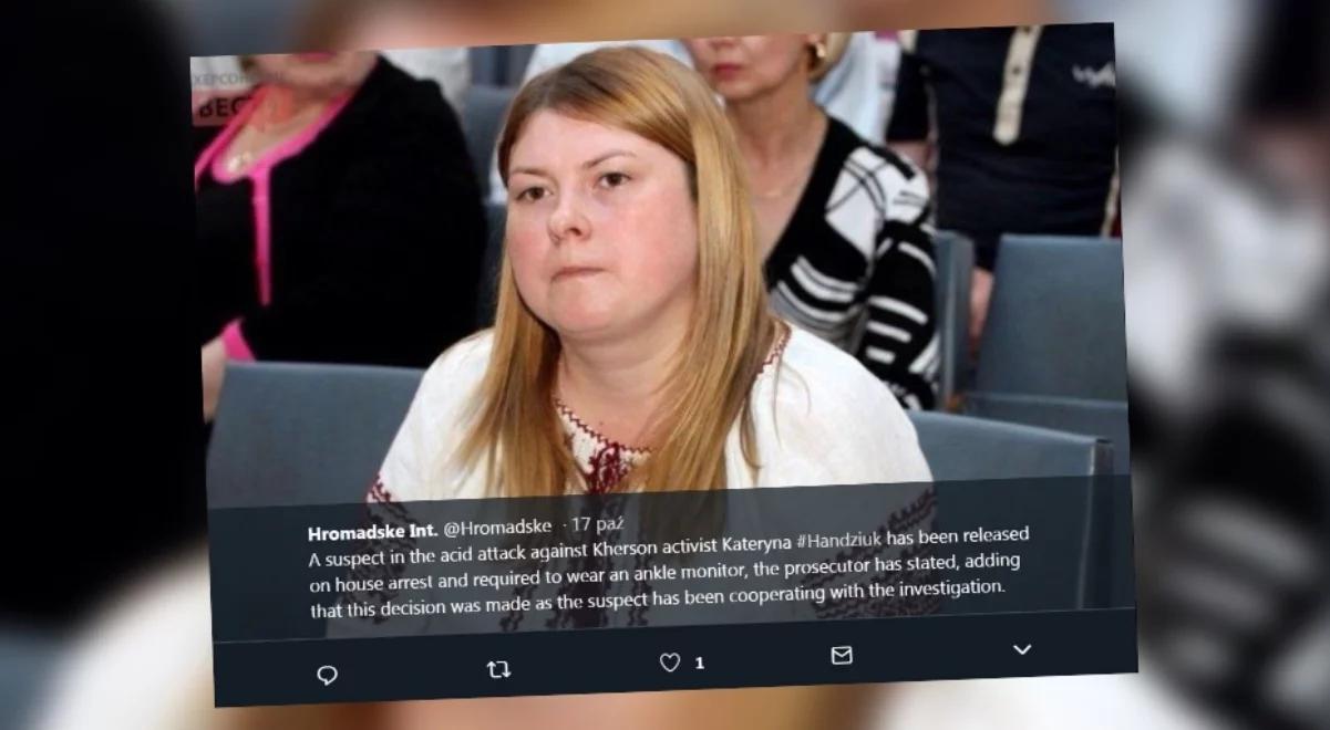Ukraina: zmarła aktywistka, którą wcześniej oblano kwasem siarkowym
