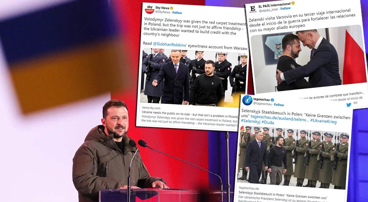 Wizyta Zełenskiego komentowana na całym świecie. Media podkreślają polskie wsparcie dla Ukrainy [ANALIZA]