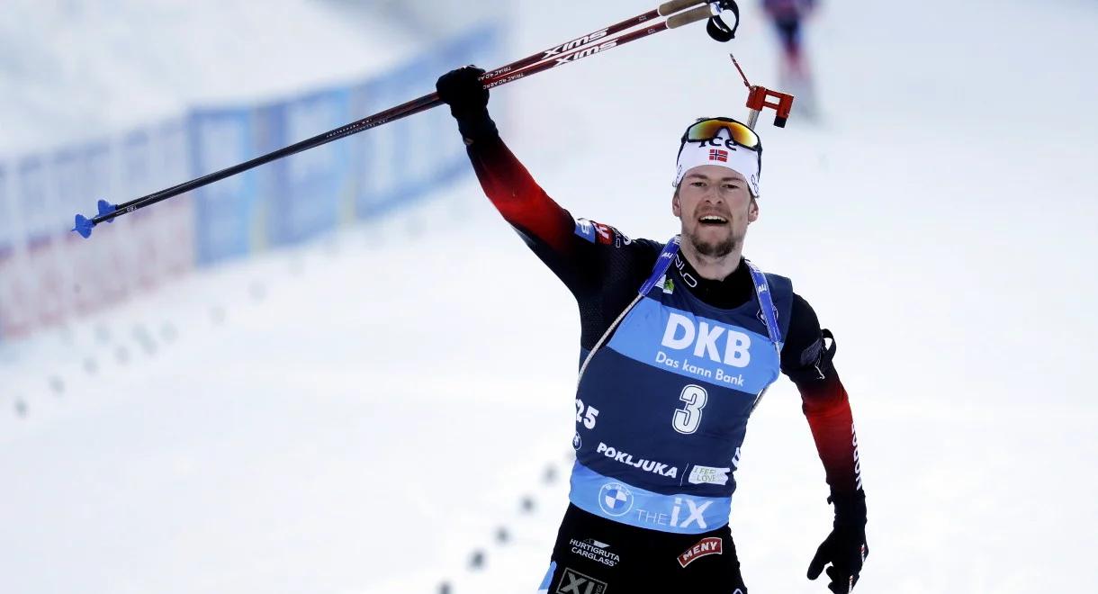 MŚ w biathlonie: Sturla Holm Laegreid z czwartym złotem. Świetna forma Norwega 