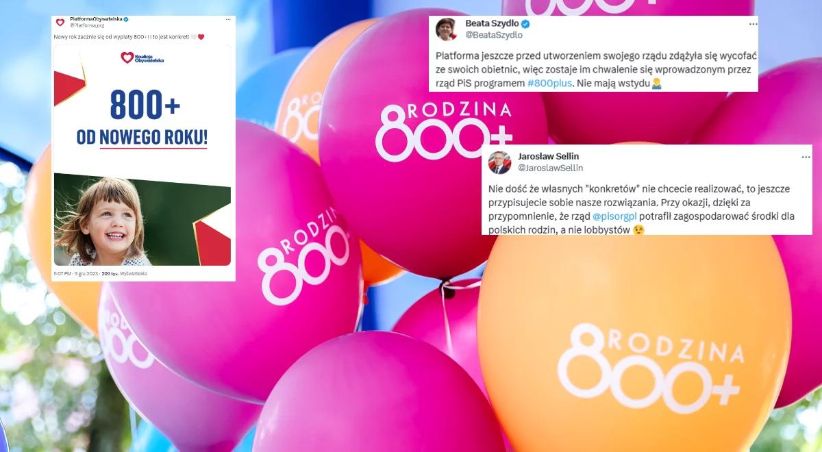 PO publikuje grafikę dot. 800+. Burza w sieci. Politycy PiS: przypisujecie sobie nasze rozwiązania