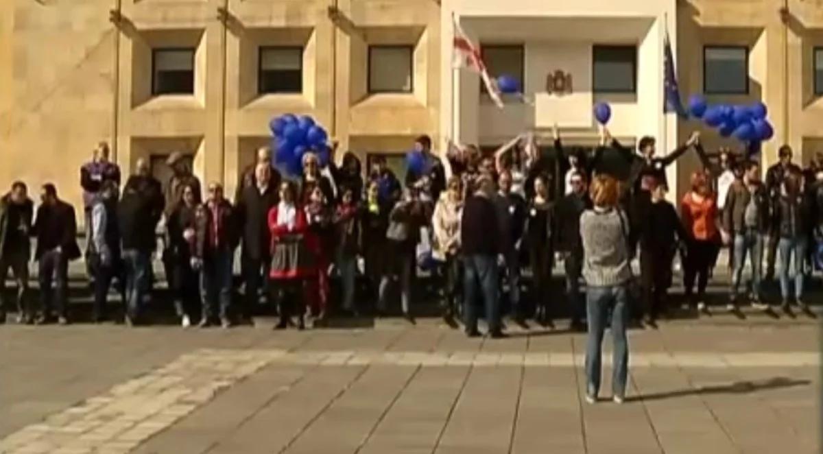 Gruzińska opozycja nie chce rosyjskiego gazu. Protest w Tbilisi