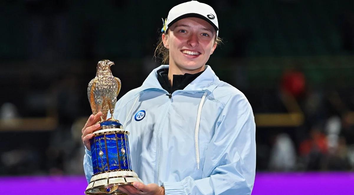 WTA Doha: Iga Świątek szczęśliwa po triumfie. "Odnalazłam swój rytm"