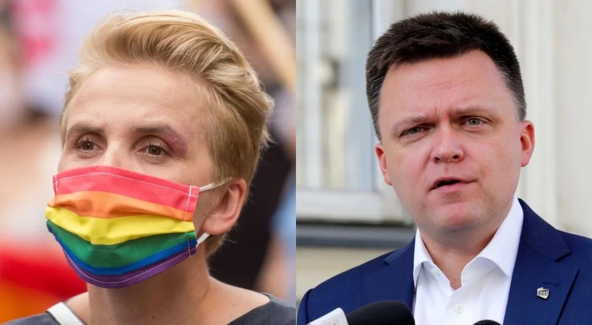 "Jak można być takim kłamcą?". Scheuring-Wielgus zarzuca Hołowni wykorzystywanie protestów