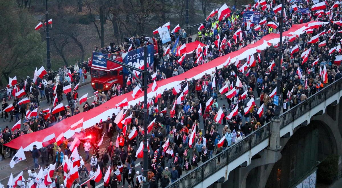 "Byliśmy przygotowani na prowokacje, policja działała zgodnie z prawem". Wiceszef MSWiA o Marszu Niepodległości