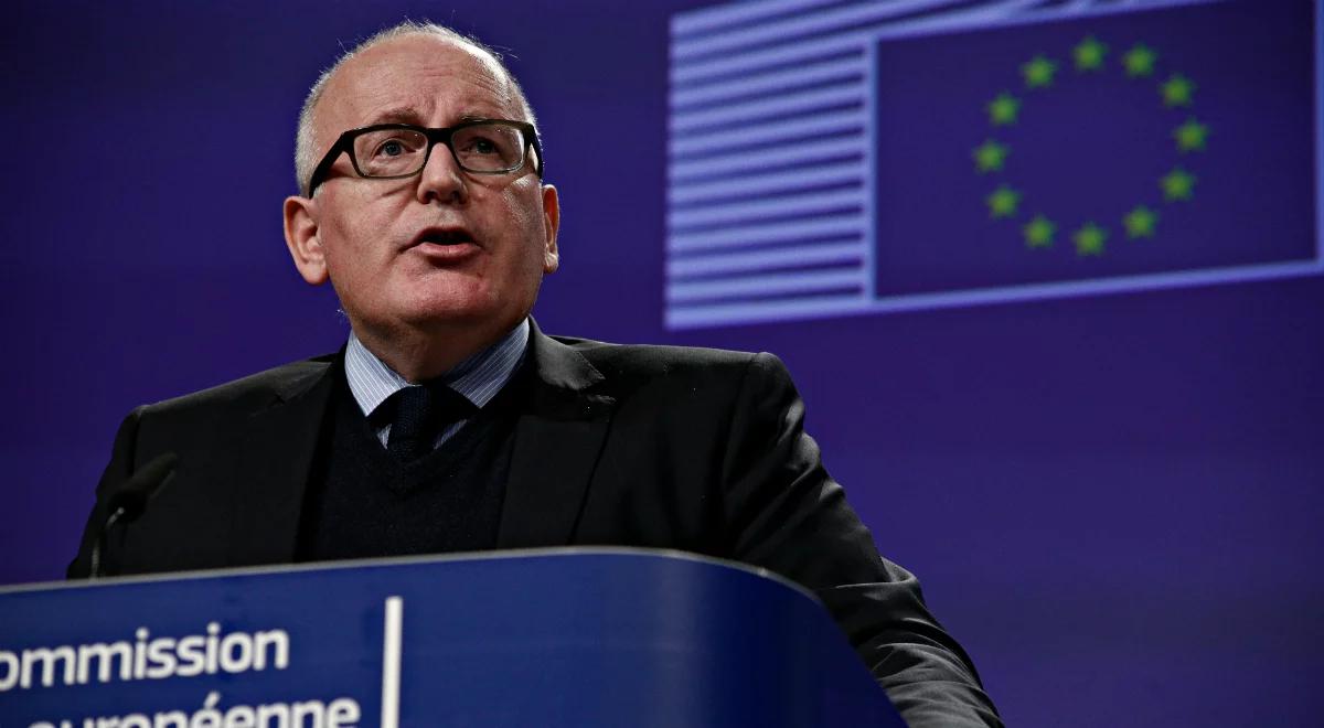 Frans Timmermans skrytykował Polskę ws. gwarancji praworządności