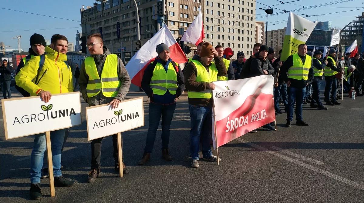 Warszawa: zakończył się protest rolników zorganizowany przez AGROunię