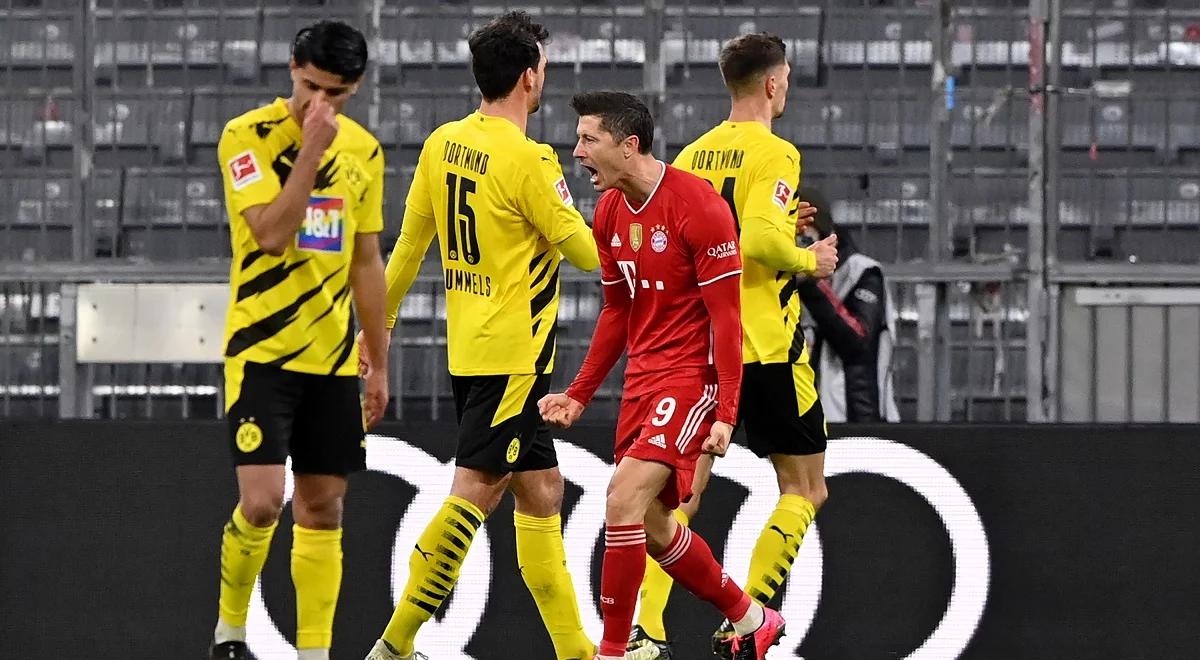 Bundesliga: hat-trick Roberta Lewandowskiego. Bayern odrobił dwa gole i pokonał Borussię