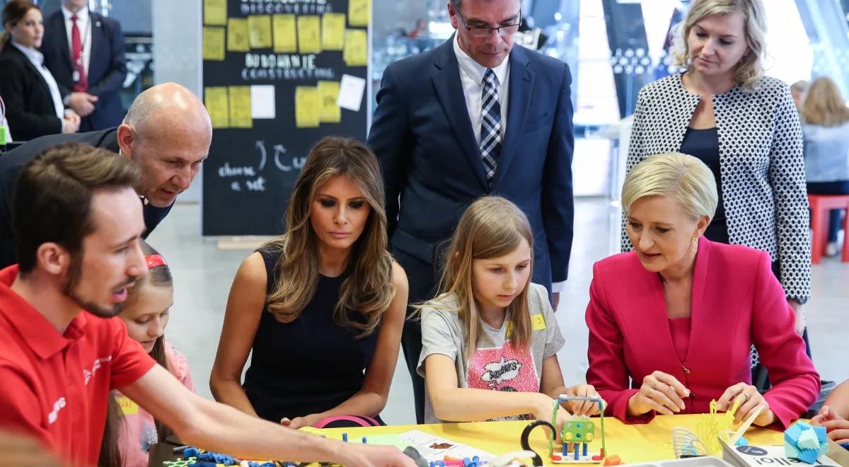 Melania Trump w Polsce. Pierwsze damy w Belwederze i Centrum Nauki Kopernik
