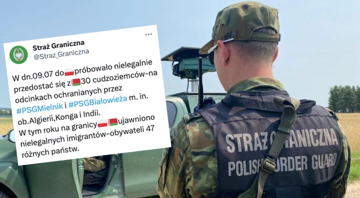 "30 cudzoziemców próbowało w niedzielę przedostać się z Białorusi do Polski". Najnowsze dane SG
