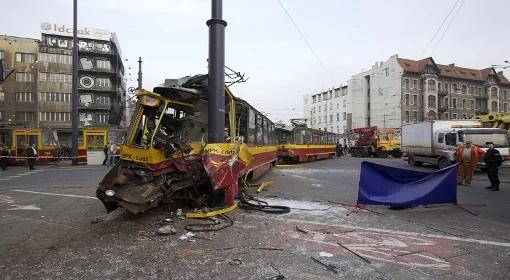 Wypadek tramwaju w Łodzi. Sprawa umorzona
