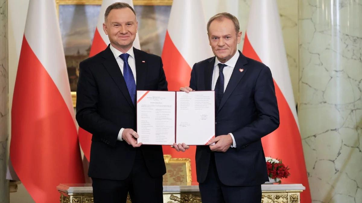 Zaprzysiężenie rządu. Prezydent Andrzej Duda powołał Donalda Tuska na prezesa Rady Ministrów