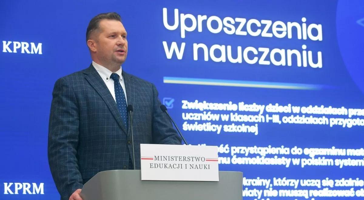 Edukacja dzieci z Ukrainy. Szef MEiN: wypracowany system będzie kontynuowany w przyszłym roku