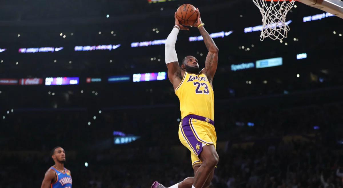 NBA: LeBron James wrócił, Lakers zachowali szanse na bezpośredni awans do play-off