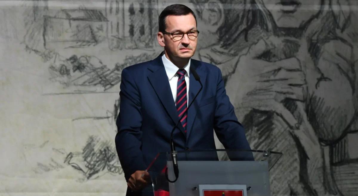 "Tu objawił się barbarzyński zamysł Niemców". W Wieluniu premier uczcił rocznicę wybuchu II wojny światowej