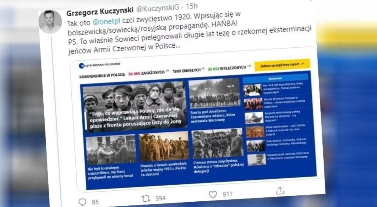 "Onet wpisuje się w bolszewicką propagandę". Oburzenie w sieci po tekście portalu