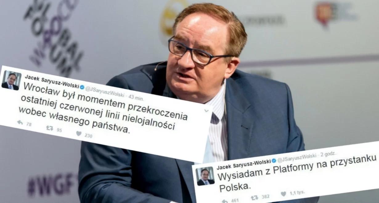 "Wysiadam z Platformy Obywatelskiej na przystanku Polska". Jacek Saryusz-Wolski komentuje decyzję o kandydowaniu na szefa RE