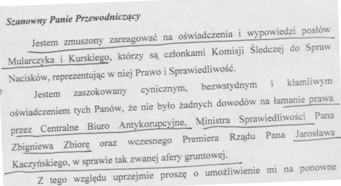 Były poseł ujawnił list Leppera. Mocne oskarżenia