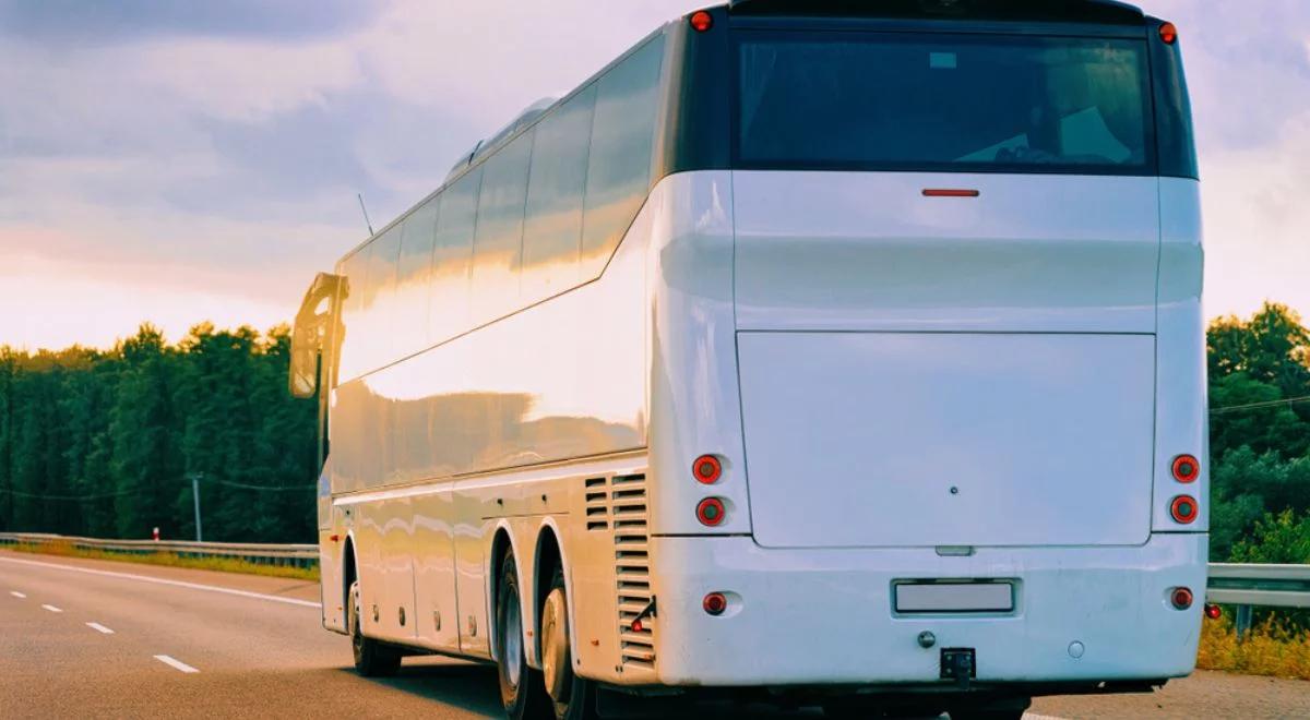 Kierowca zasłabł i zjechał z drogi. Niebezpieczne zdarzenie z udziałem autobusu przewożącego dzieci