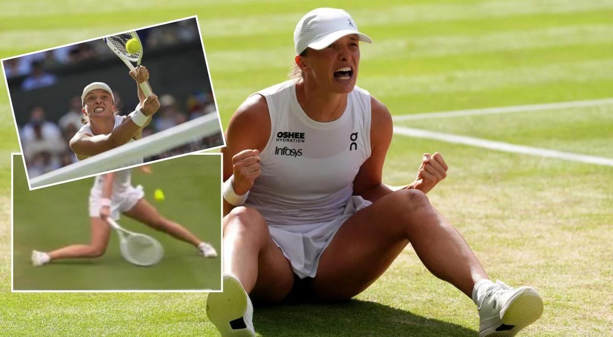 Wimbledon 2025. Najlepsze akcje Igi Świątek, za jedną "spalono by ją kiedyś na stosie"