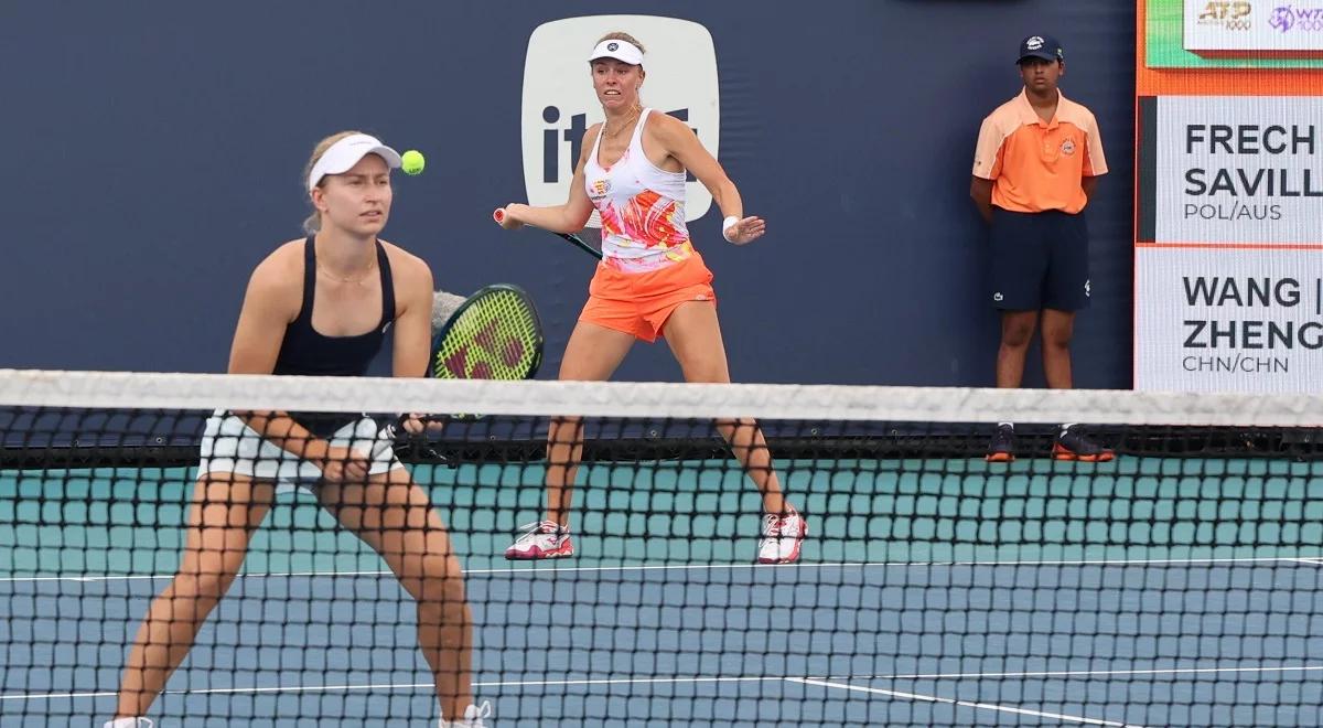 WTA Miami. Magdalena Fręch żegna się z turniejem debla. Chiński duet okazał się za mocny