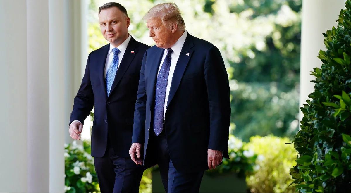 "Liczę, że mój przyjaciel odniesie sukces". Donald Trump poparł Andrzeja Dudę przed wyborami