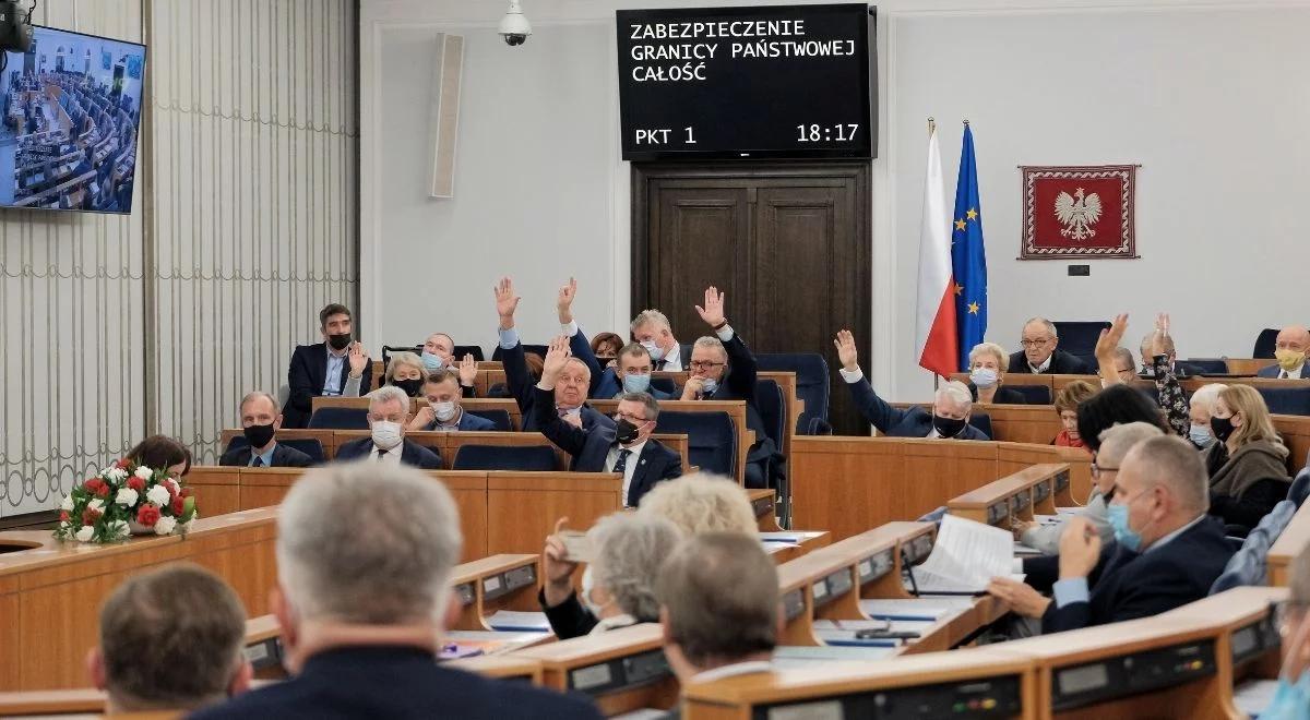Senat przyjął z poprawkami ustawę o budowie zapory na granicy z Białorusią