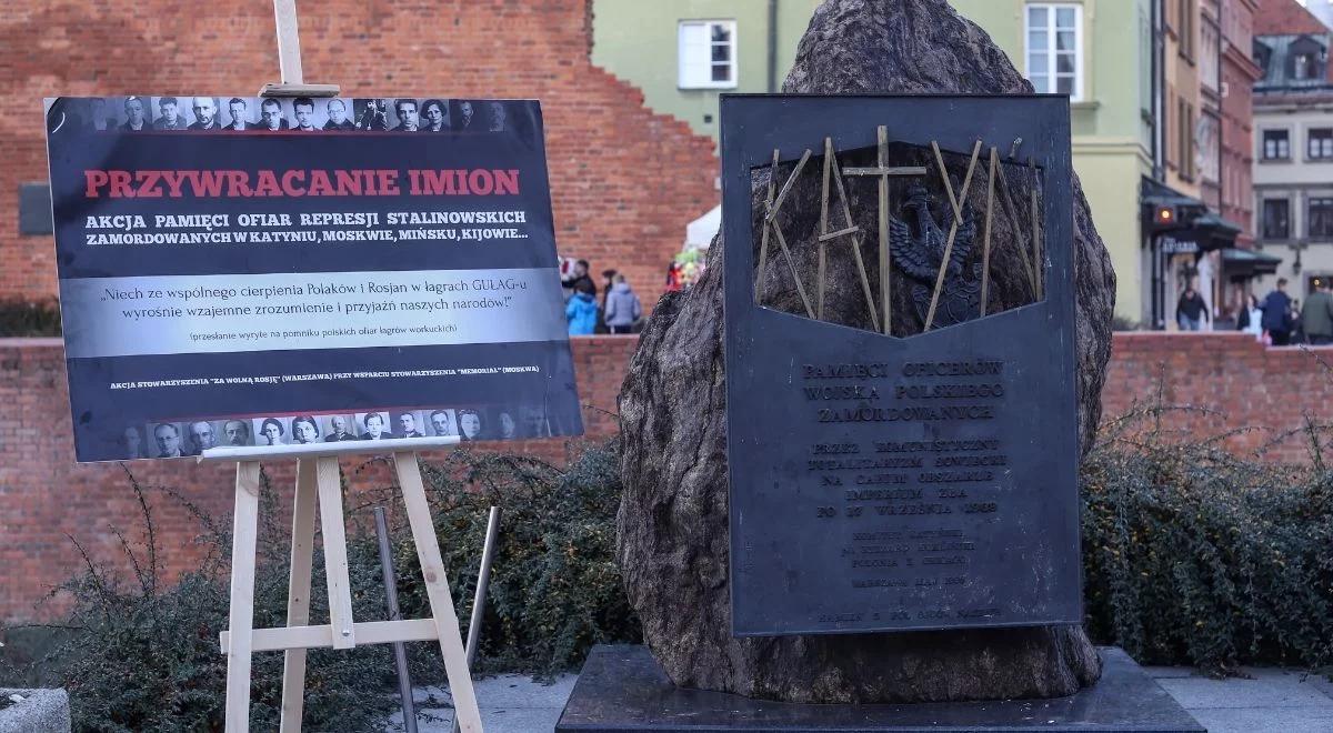 "Ofiary stalinizmu przestają być anonimowe". Akcja "Przywracanie Imion" poświęcona ofiarom terroru w Związku Sowieckim