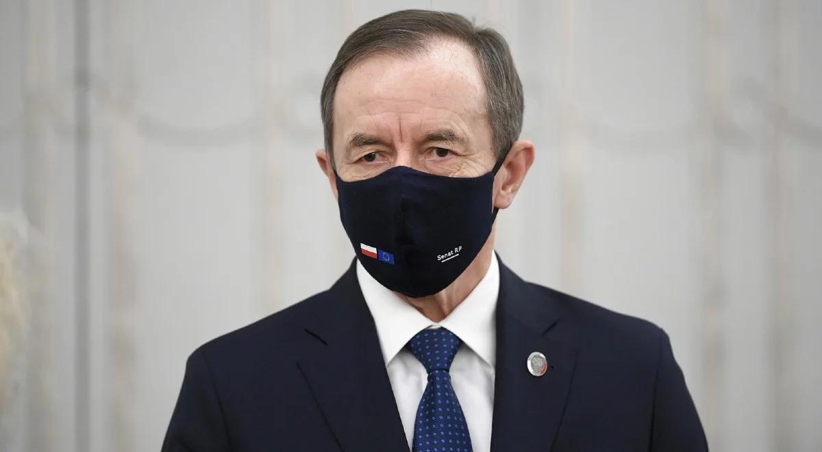 "Sprzeczne z polską racją stanu". Rzecznik PiS o orędziu Grodzkiego