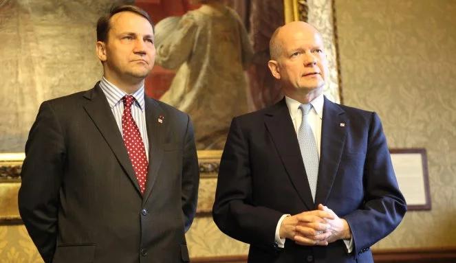 Sikorski: Polska i Wielka Brytania zbliżone w ocenie sytuacji na Ukrainie