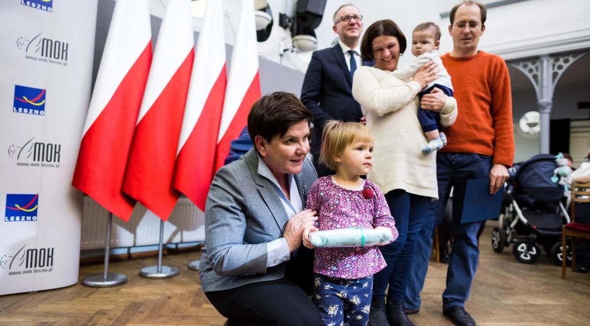Beata Szydło: w 2019 r. niewykluczone poszerzenie programu "500 plus"