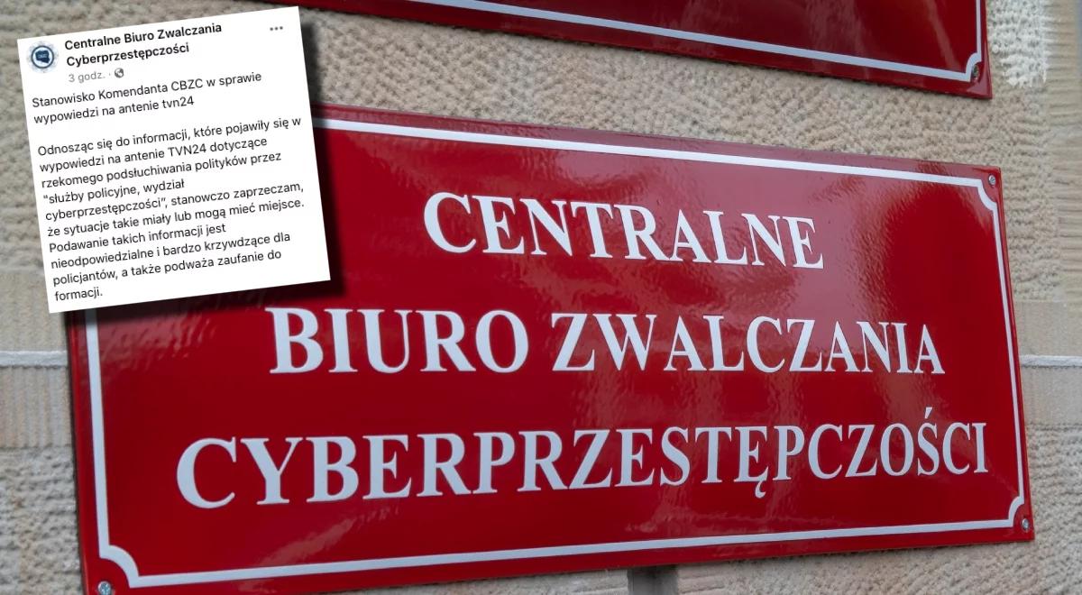 Szef CBZC: stanowczo zaprzeczam, że "służby policyjne" podsłuchiwały polityków