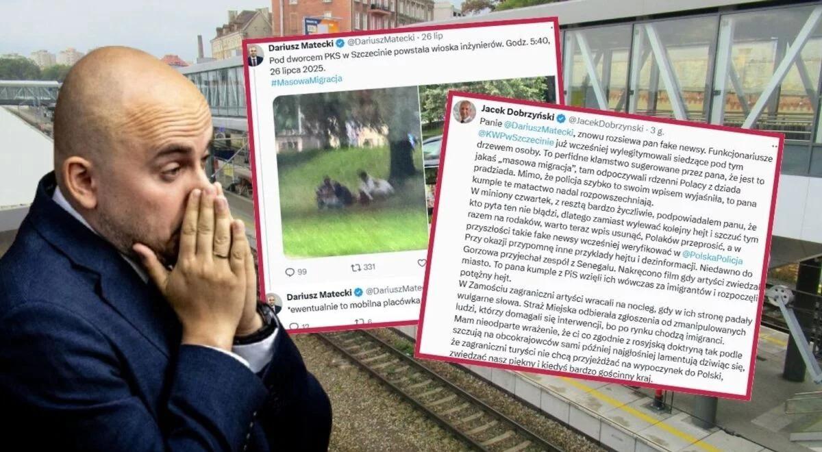 Matecki wrzucił zdjęcie "migrantów" na dworcu. Dobrzyński: to rdzenni Polacy