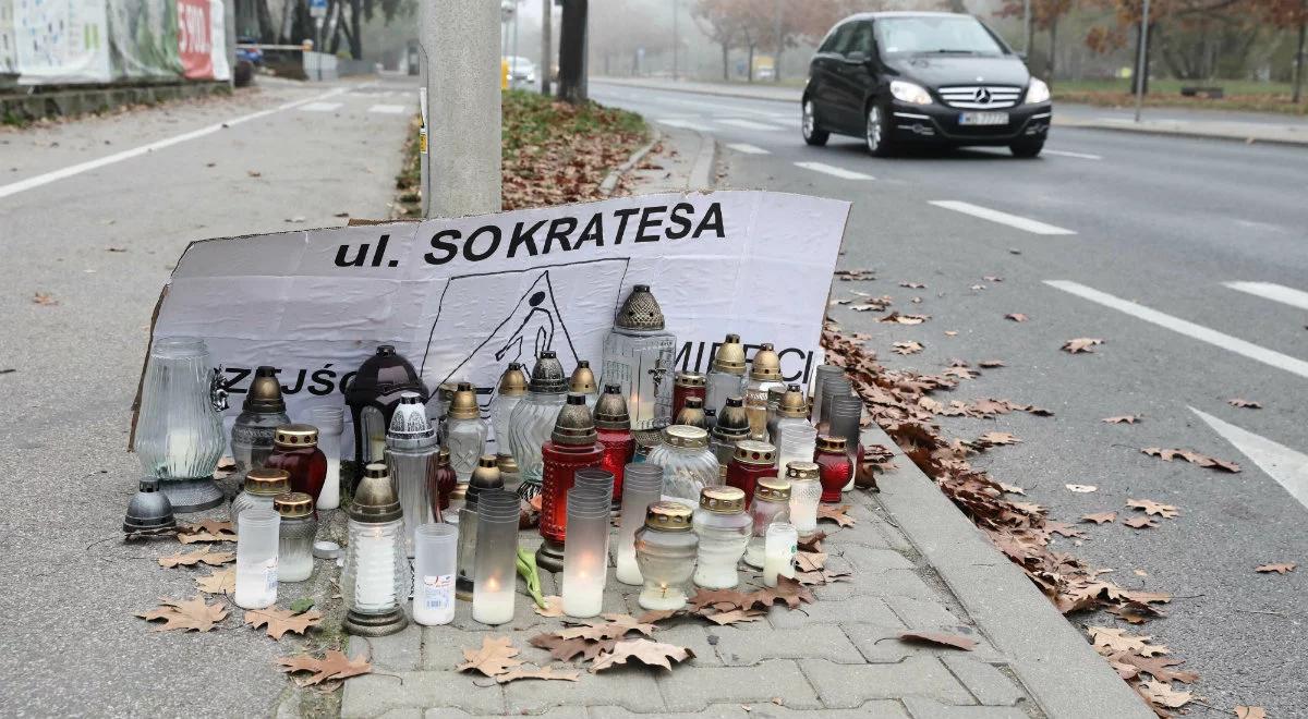Śmiertelny wypadek na przejściu dla pieszych w Warszawie. Utrzymano zarzut zabójstwa
