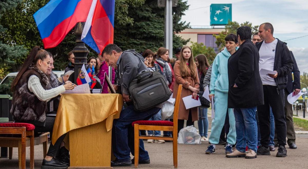 Pseudoreferenda na okupowanych terytoriach. "Świat nie ugnie się przed szantażem Rosji"