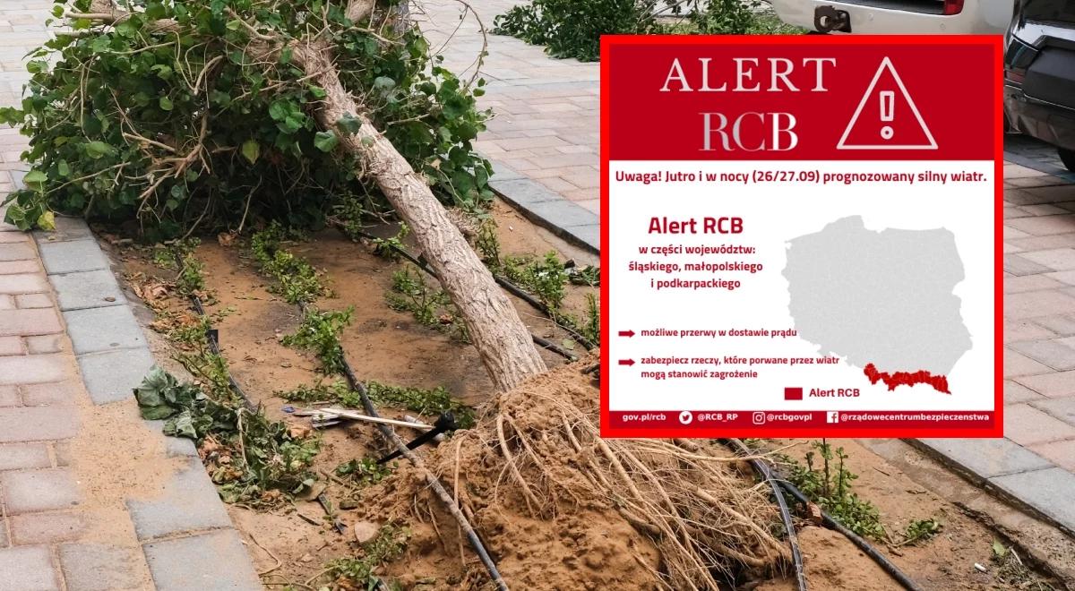 Nowy alert RCB. Nad Polskę nadciągają wichury