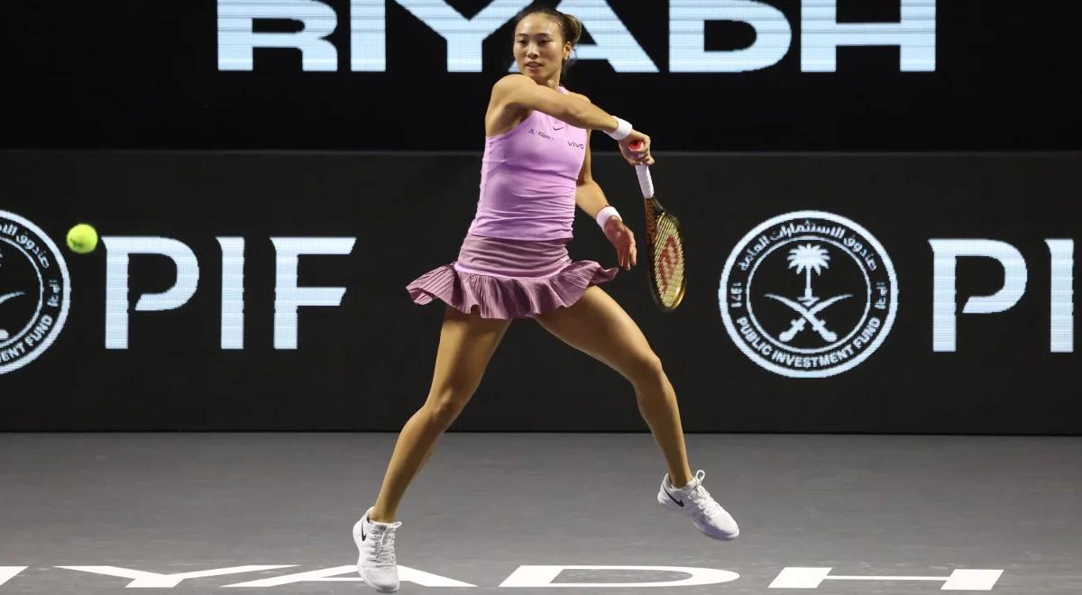 WTA Finals. Qinwen Zheng pierwszą finalistką. Chinka lepsza od Krejcikovej w dwóch setach