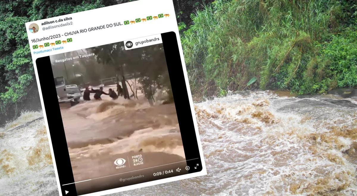 Cyklon w brazylijskim stanie Rio Grande do Sul. Już 13 ofiar śmiertelnych powodzi