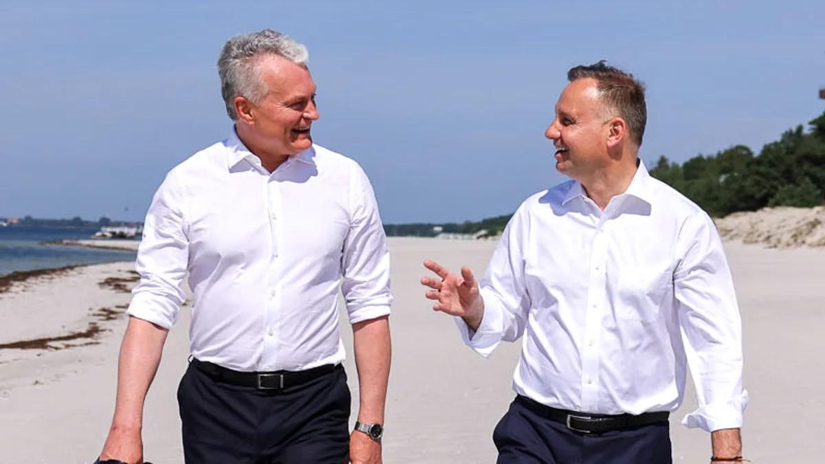 "Dla naszej wspólnej sprawy - Litwy, Polski i Ukrainy". Nauseda dziękuje za przyjacielską wizytę w Polsce