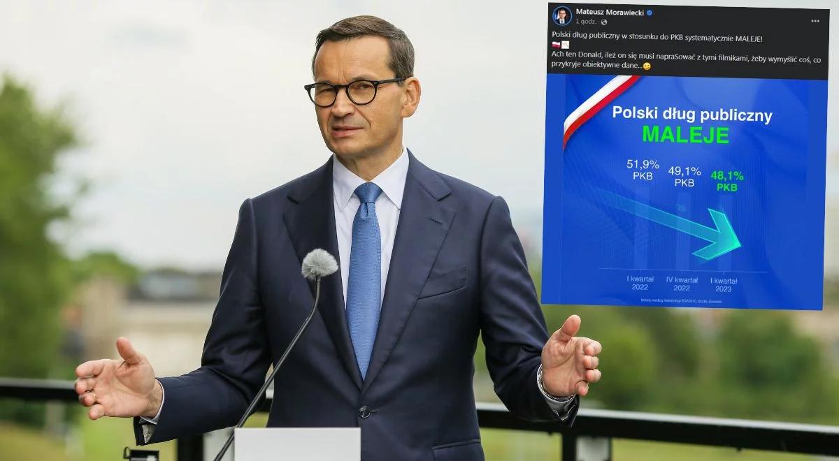 Premier Morawiecki: polski dług publiczny systematycznie maleje