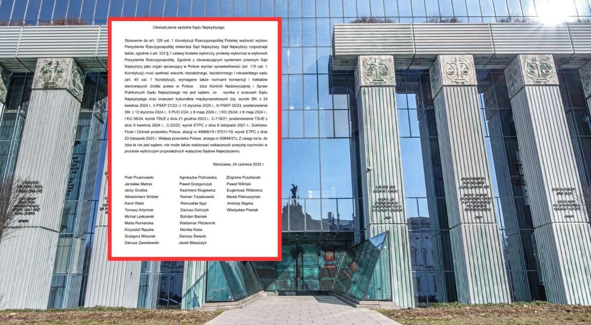 Protesty wyborcze. Sędziowie SN wydali oświadczenie