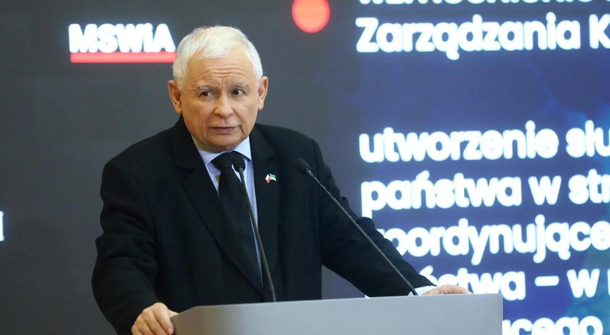 Prezes PiS zapowiada ustawę o ochronie ludności. Ma umożliwić szybsze reagowanie na zagrożenia