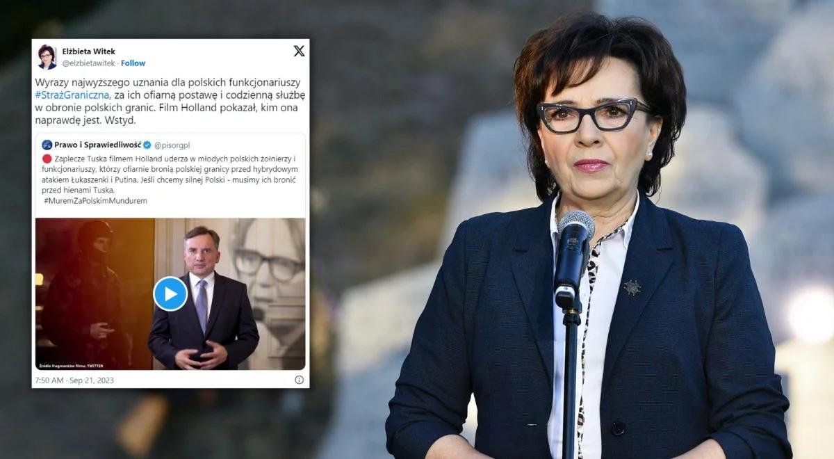 "Wstyd. Ten film pokazuje, kim ona naprawdę jest". Marszałek Sejmu krytycznie o Agnieszce Holland