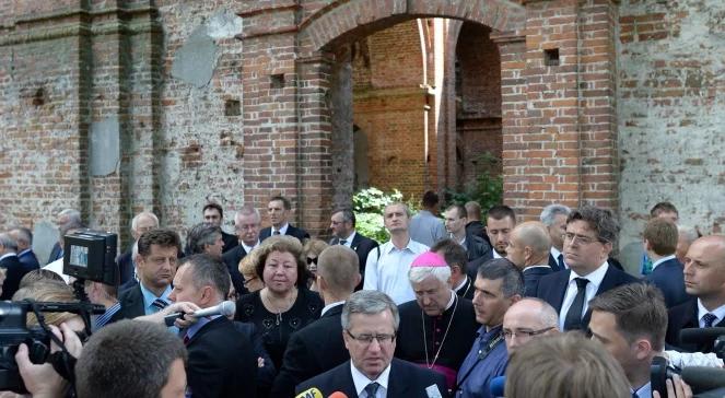 Prezydent mówi o postępie w sprawie Wołynia. Obchody z incydentem