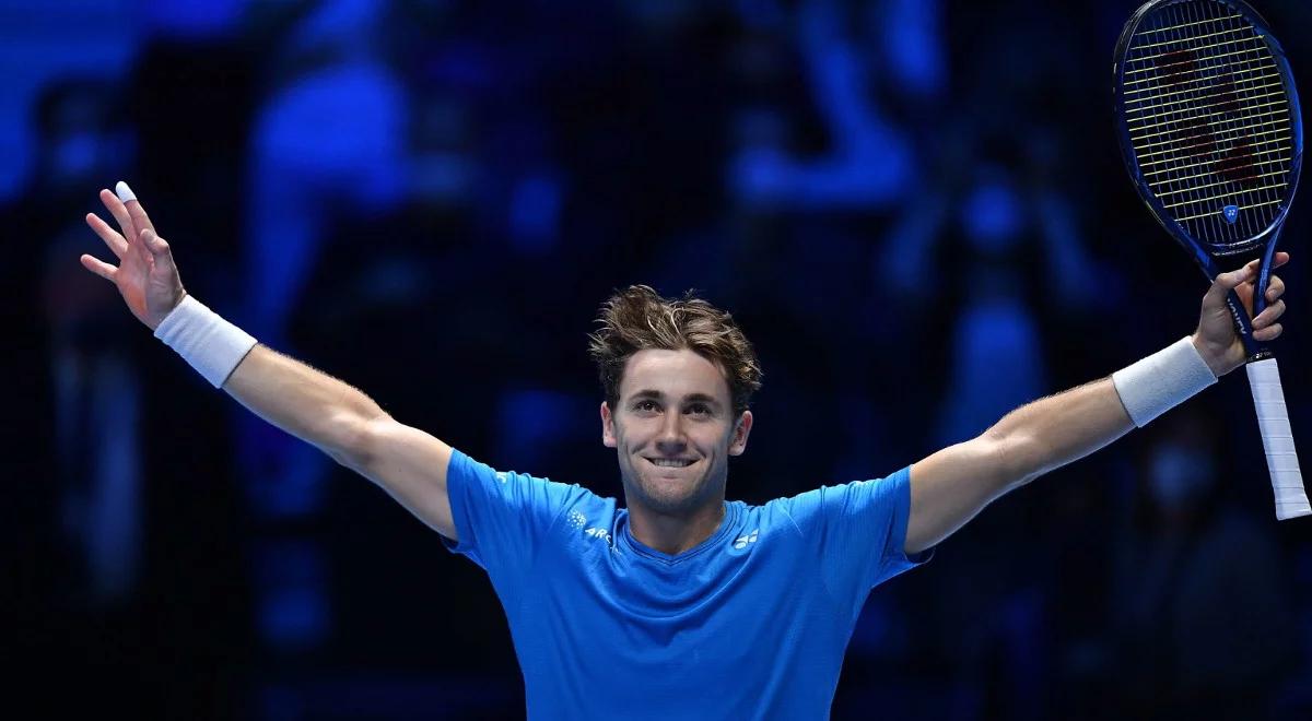ATP Finals: debiutant w półfinale. Casper Ruud lepszy od Andrieja Rublowa 