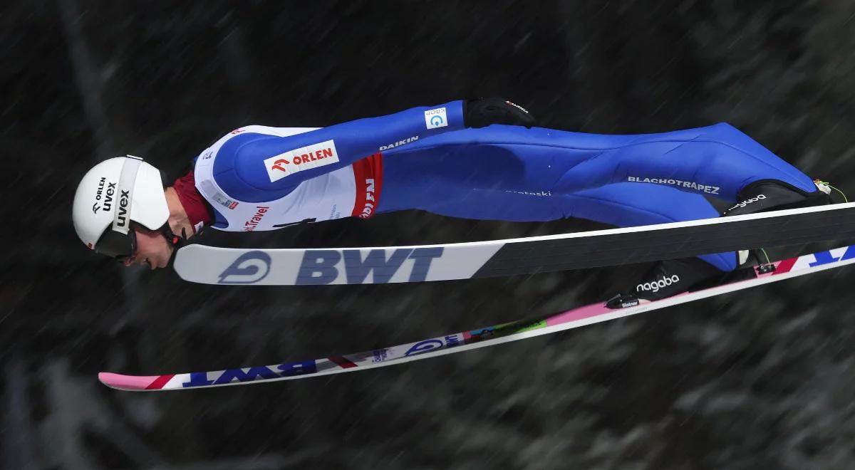 Skoki narciarskie Wisła 2024. Piotr Żyła skacze coraz lepiej. "Wykorzystałem fajny ciąg powietrza"