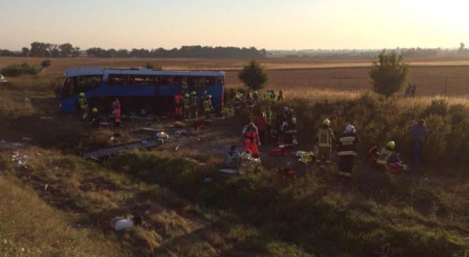 Wypadek autobusu z dziećmi w okolicy Tczewa. Kilkanaście osób rannych