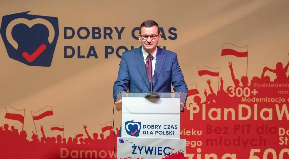 Premier: Polacy zasługują na takie życie, jak mieszkańcy Europy Zachodniej