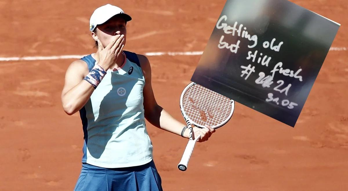 Roland Garros 2022: Iga Świątek, tuż po urodzinach pomyliła swój wiek. "Starzeję się"