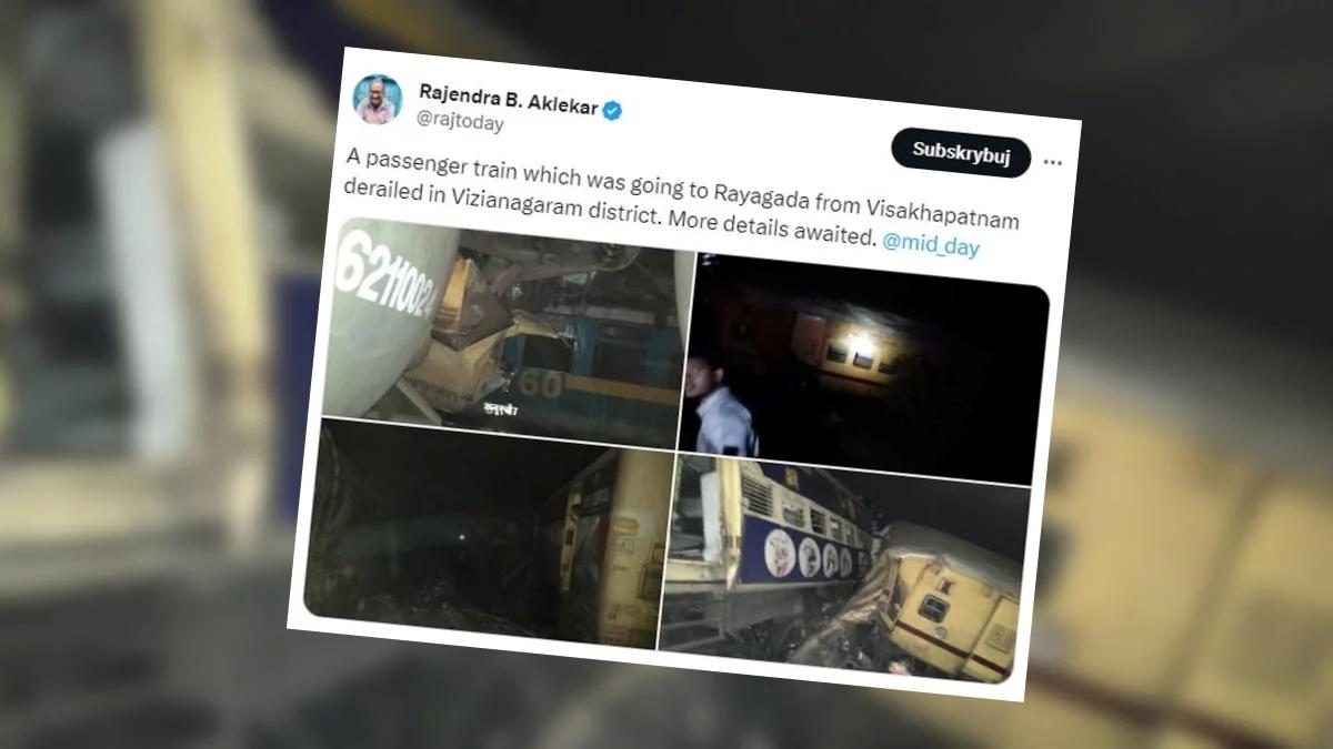 Katastrofa kolejowa w Indiach. Ekspres wbił się w skład osobowy. Kilkadziesiąt ofiar śmiertelnych i rannych